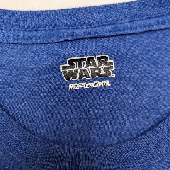 Star Wars The Empire Strikes Back Blue T-Shirt - Picture 3 of 3